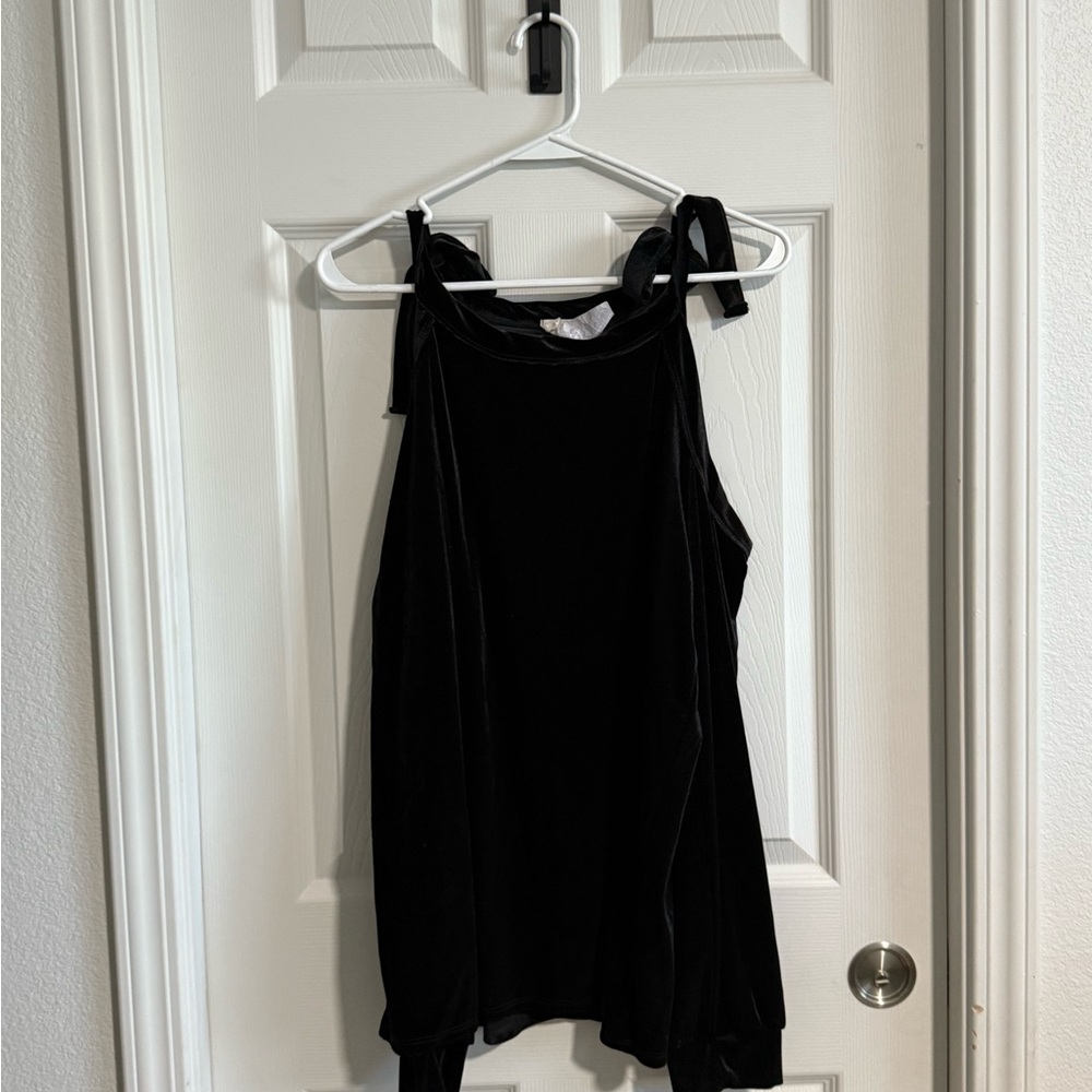 BiBi Black Velvet Top